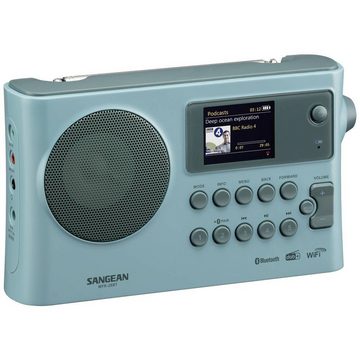 Sangean WFR-228BT Internet-Tischradio, Light Blue Radio (Akku-Ladefunktion, Spotify)