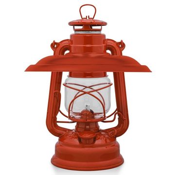 Feuerhand Outdoorkerze Sturmlaterne 276 inkl. Reflektorschirm (Spar-Set, 2-tlg., 1 x Lampe + 1 x Schirm), Farbe: Brick Red, pulverbeschichtet