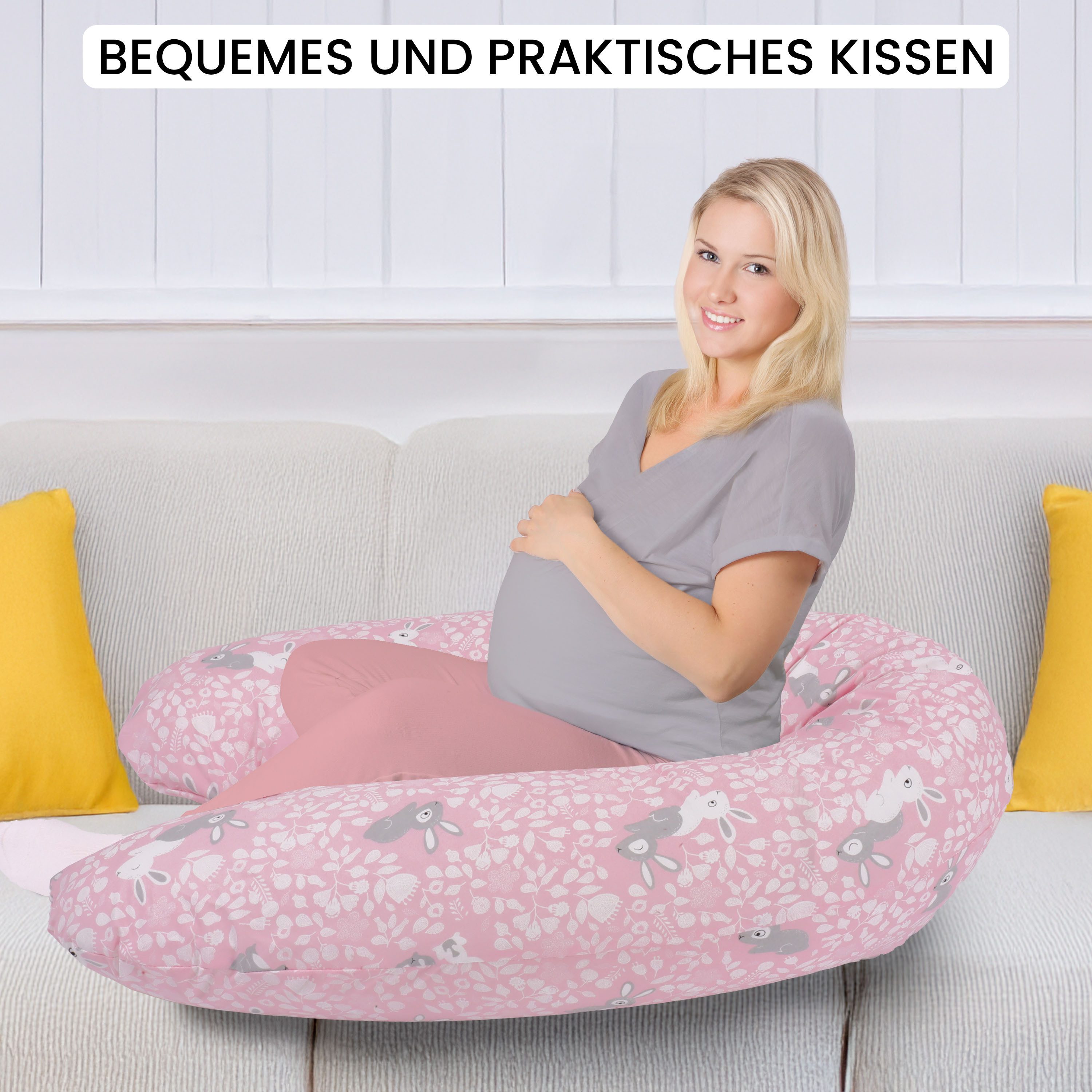 Amilian Stillkissen XXL 170 cm - Schwangerschaftskissen & Seitenschläferkis günstig online kaufen
