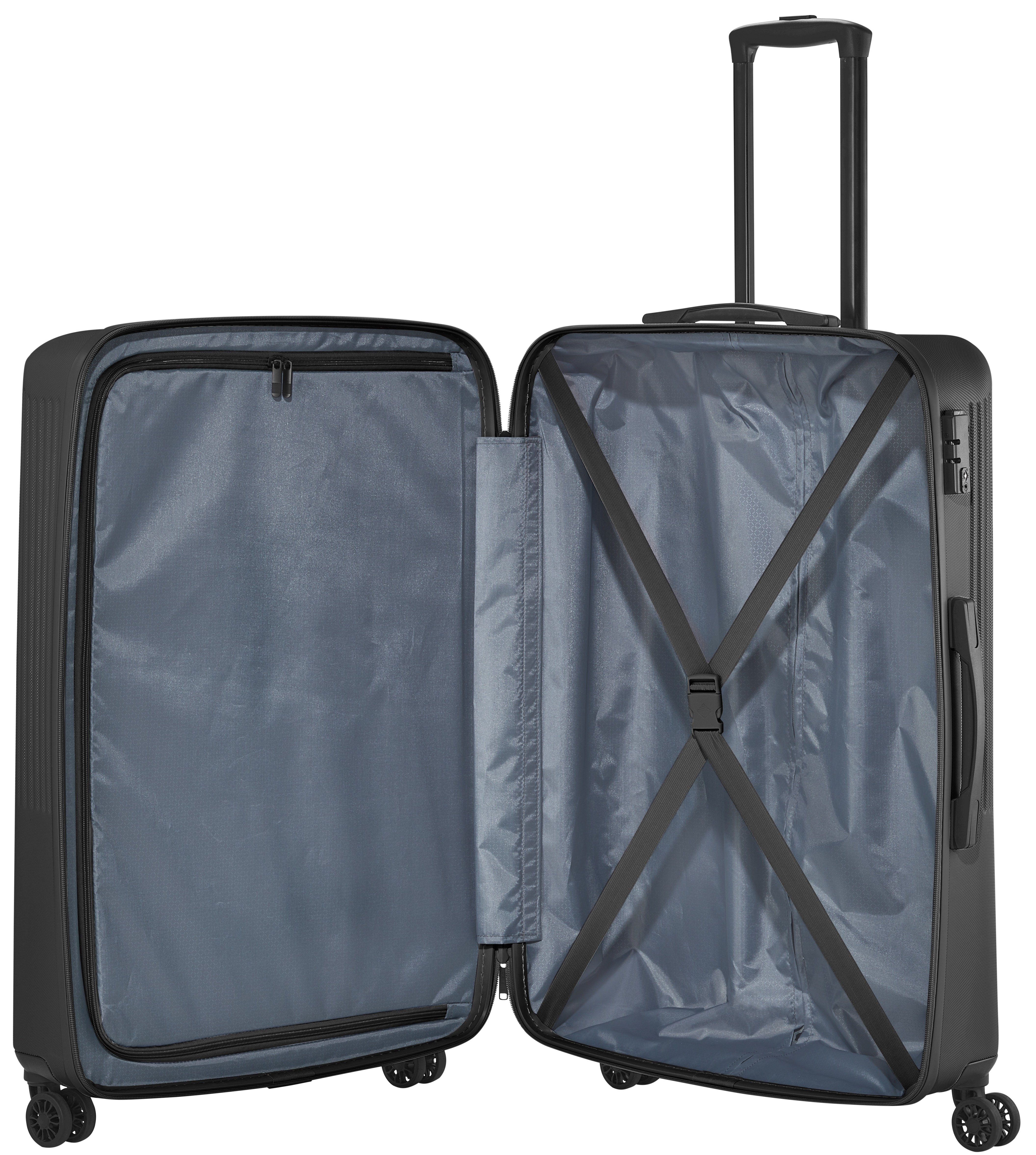travelite Hartschalen-Trolley BALI Reisekoffer Hartschale, 4 Rollen, TSA-Schloss – robustes Reisegepäck