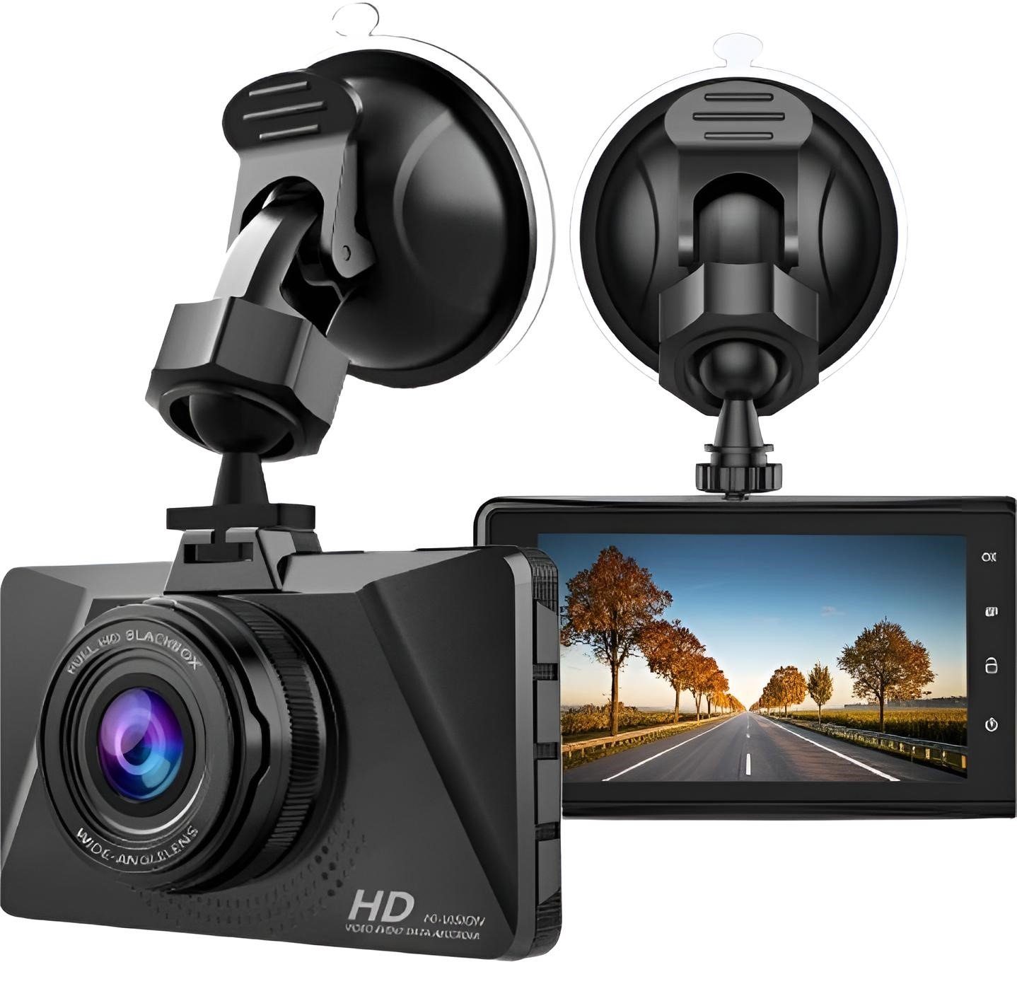 Diyarts Dashcam (Full HD, Hochauflösende 1080P FHD-Aufnahmen, mit Loop-Recordning, G-Sensor-Erkennung, und 24-Stunden Parkmonitor)