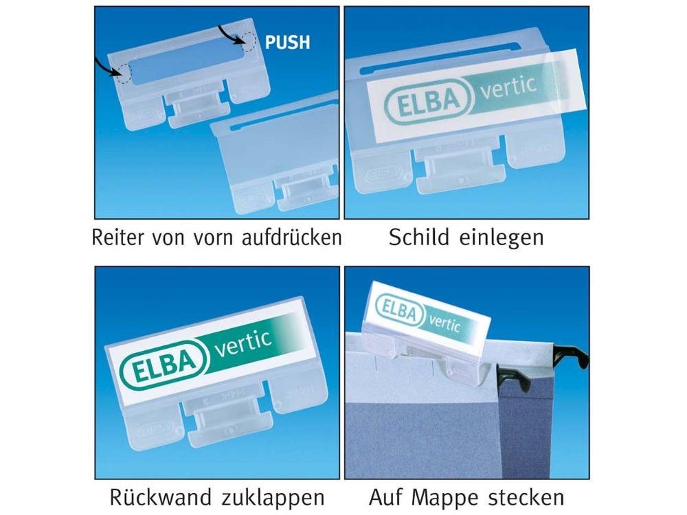 Thumbnail - ELBA Hängeordner ELBA Beschriftungsschilder, 50 Stk.