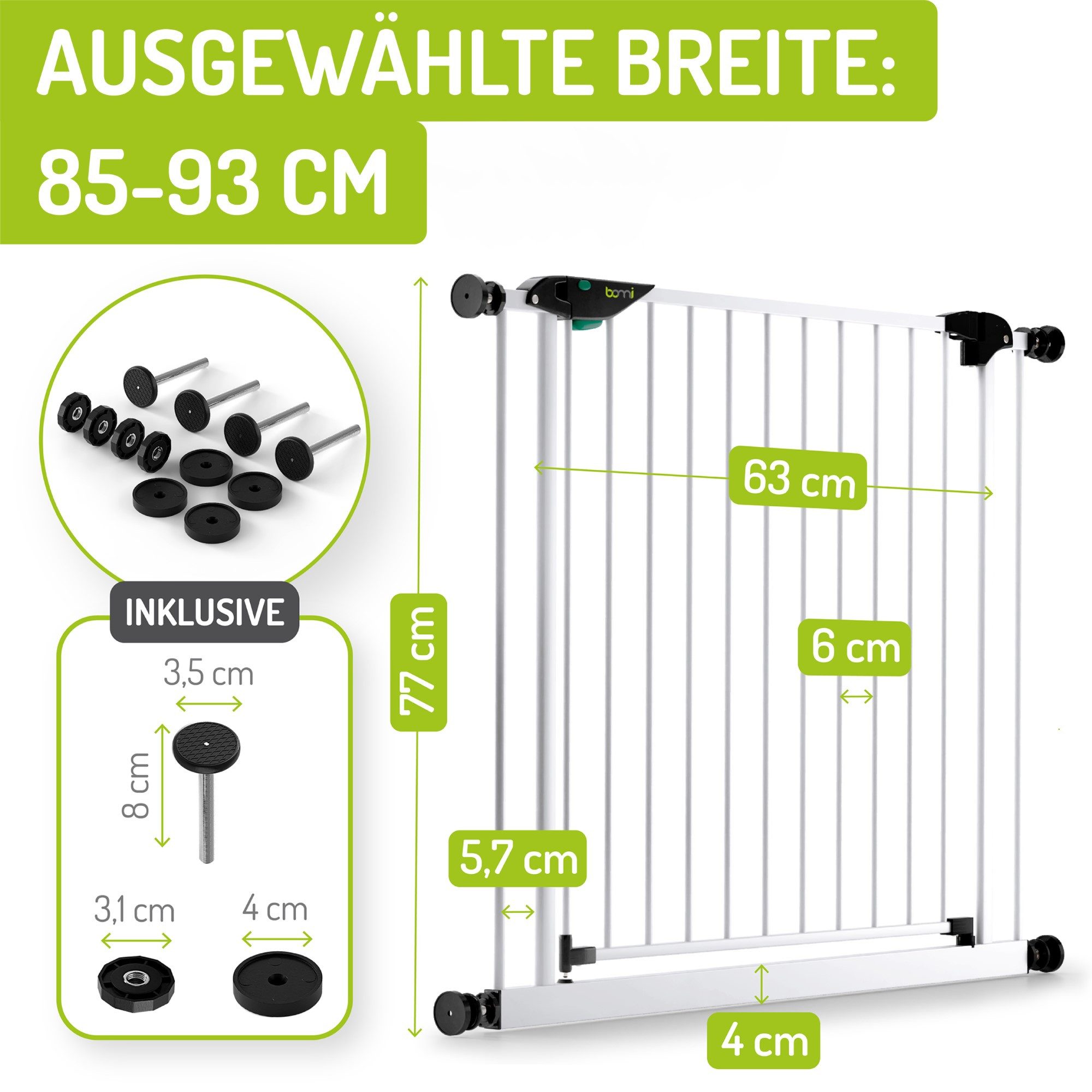 BOMI Türschutzgitter Kinderschutzgitter ohne Bohren Mira günstig online kaufen