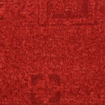 Stufenmatte Treppenmatten Selbstklebend 15 Stk Rot 65x21x4 cm, vidaXL, Höhe: 4 mm