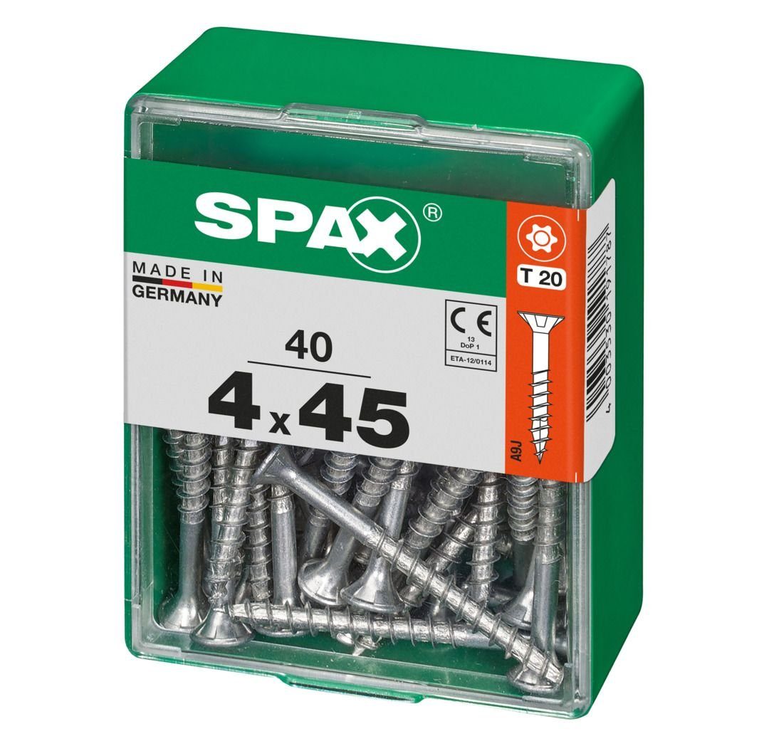 4.0 SPAX 20 - mm 45 40 Holzbauschraube Spax x TX Universalschrauben