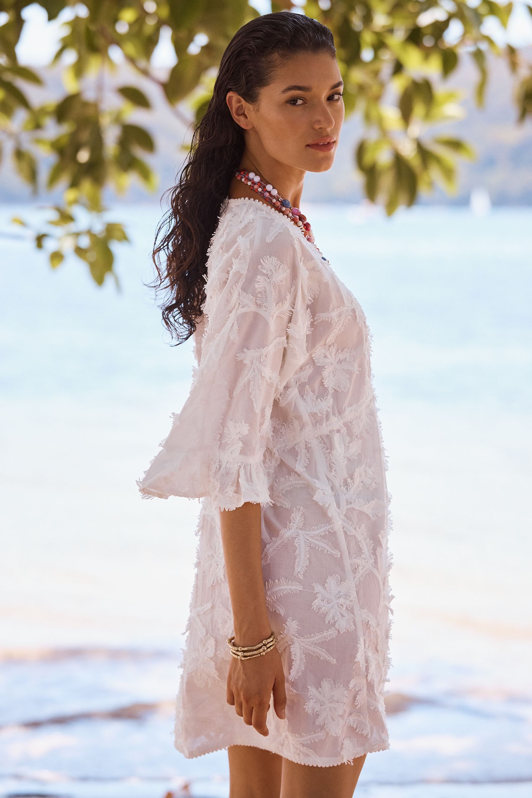 Love & Roses Strandkleid Love & Roses Strand-Kaftan-Cover-up, Regular (1-tlg)