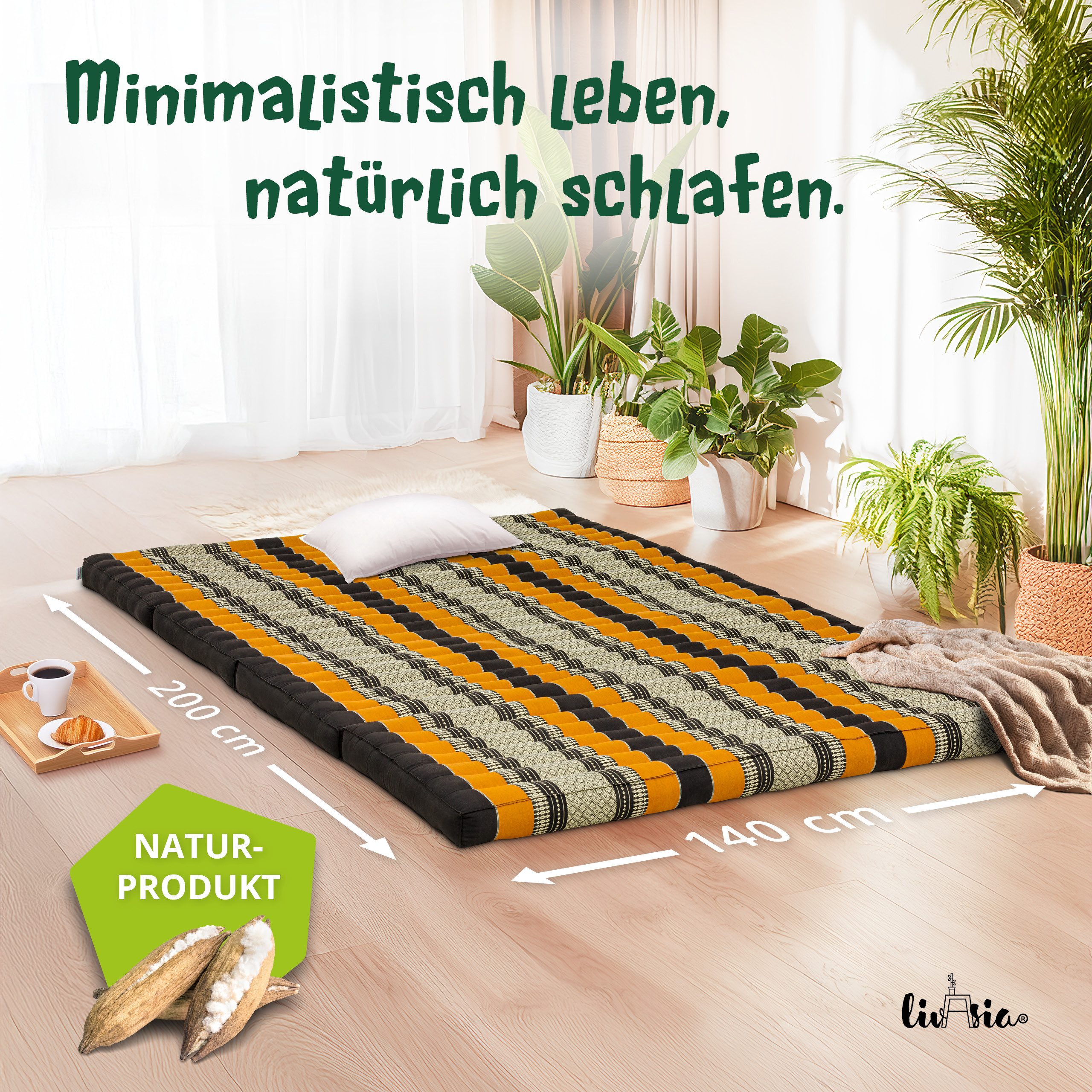 Klappmatratze Klappmatratze 140 cm (Classic) vegan und günstig online kaufen