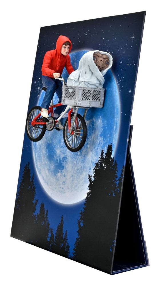 NECA Actionfigur E.T. - Der Außerirdische Elliott & E.T. on Bicycle 13 cm