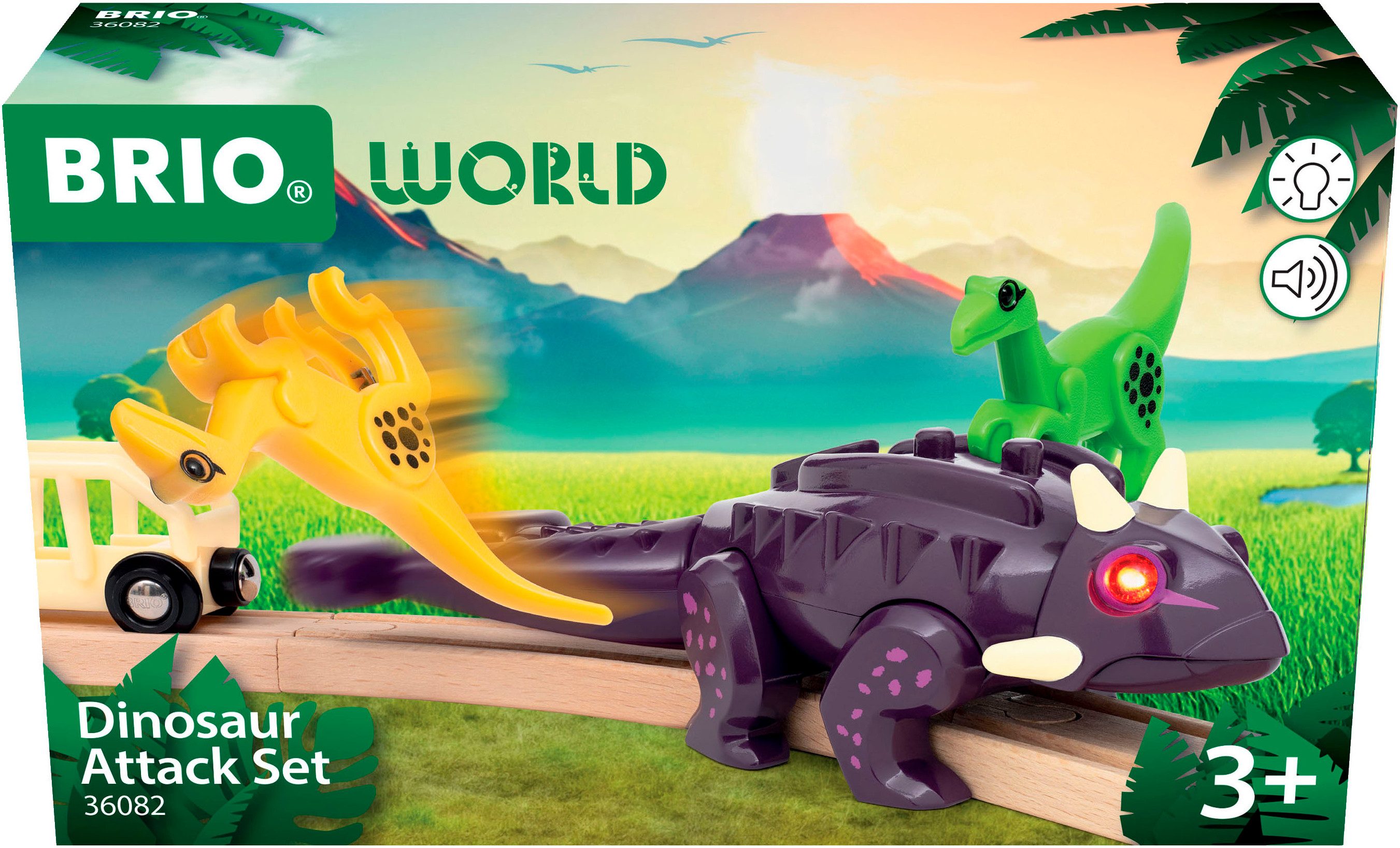 BRIO® Actionfigur BRIO World - Dinosaurier Ankylosaurus, mit Licht und Sound