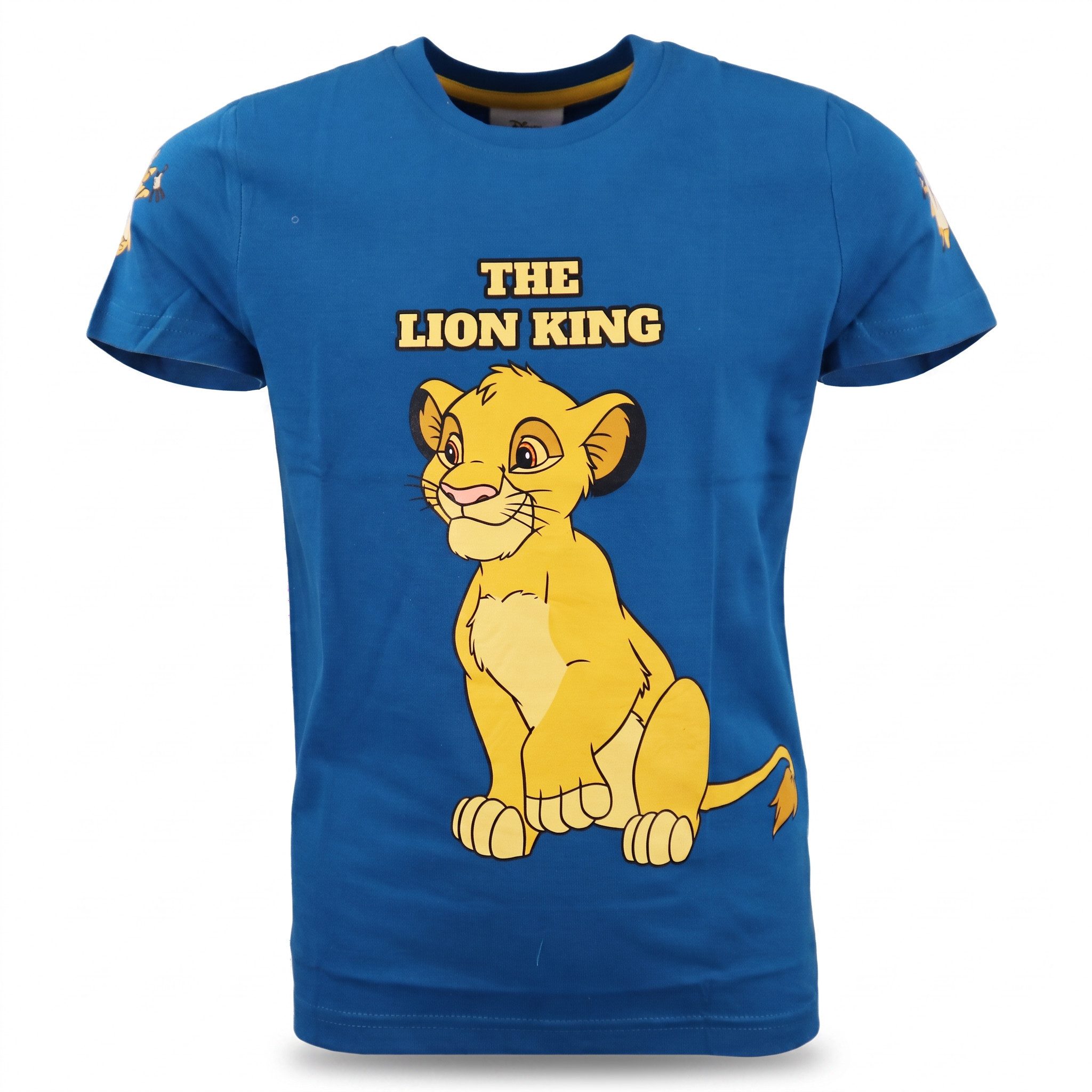 Disney The Lion King Print-Shirt Disney König Löwen Simba Kinder Jungen kurzarm T-Shirt Gr. 98 bis 128, 100% Baumwolle