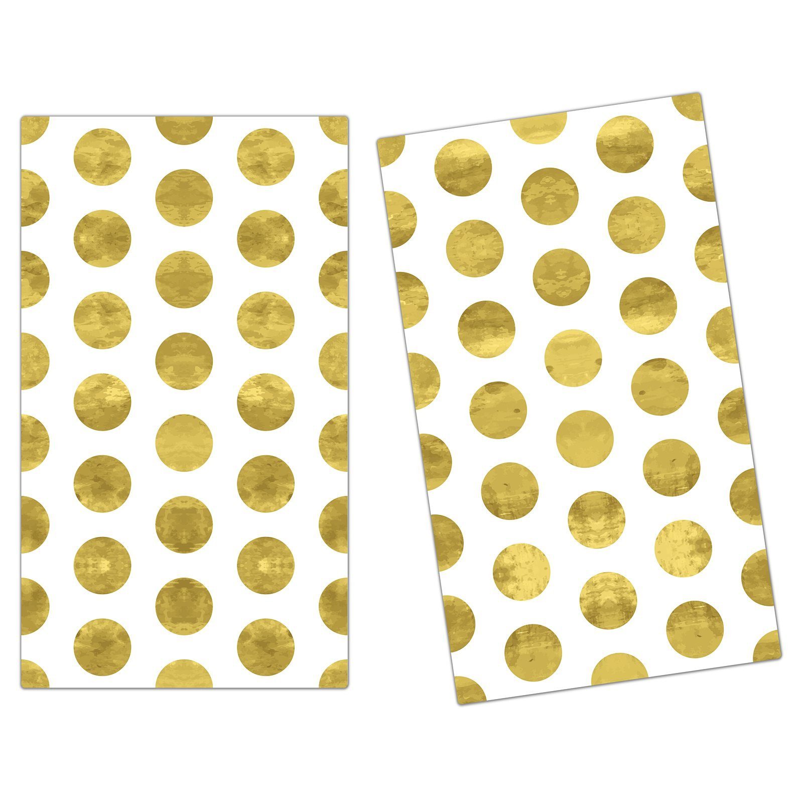 Primedeco Herd-Abdeckplatte Herdabdeckplatte Spritzschutz aus Glas Helle Wand mit Punkten, Glas, (2 tlg). € 38,99