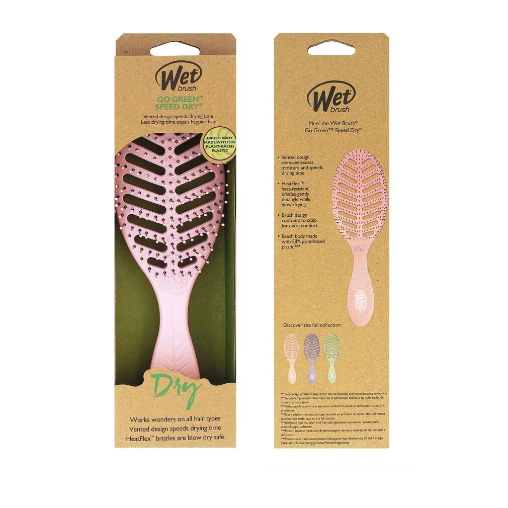 The Wet Brush Haarbürste Nassbürste Go Green Speed Dry Pink