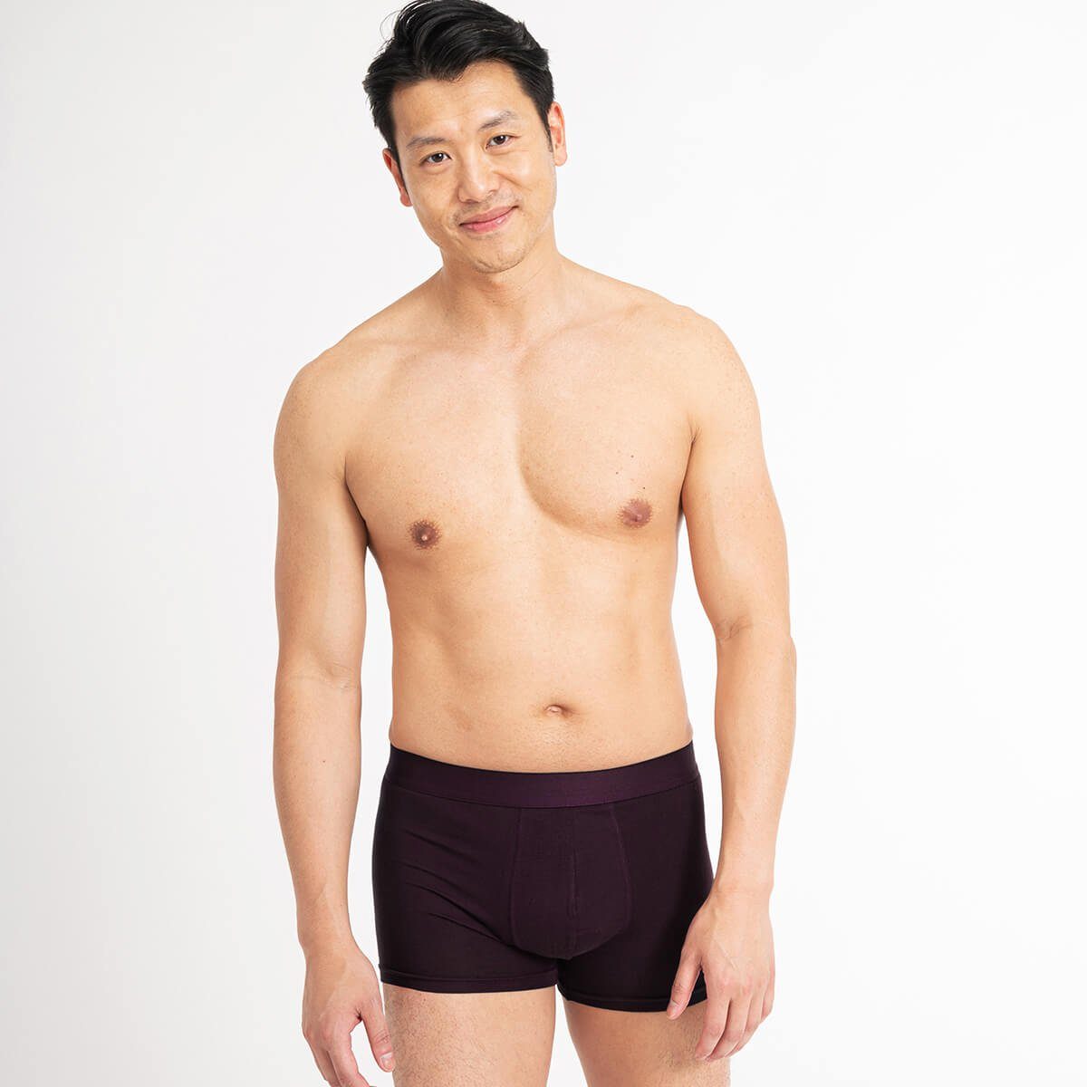 Max Lindner Boxershorts 12er-Pack Boxershorts Bordeaux – Bambusviskose Herren Set