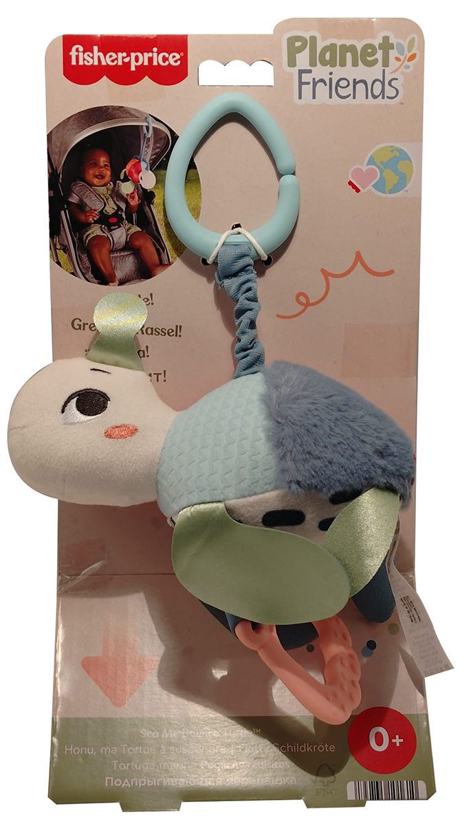 Fisher Price Plüschfigur Fisher Price - Plüsch-Schildröte - Planet Friends Babyspielzeug Kinder