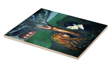 Posterlounge Holzbild Edvard Munch, Aug in Aug, Malerei