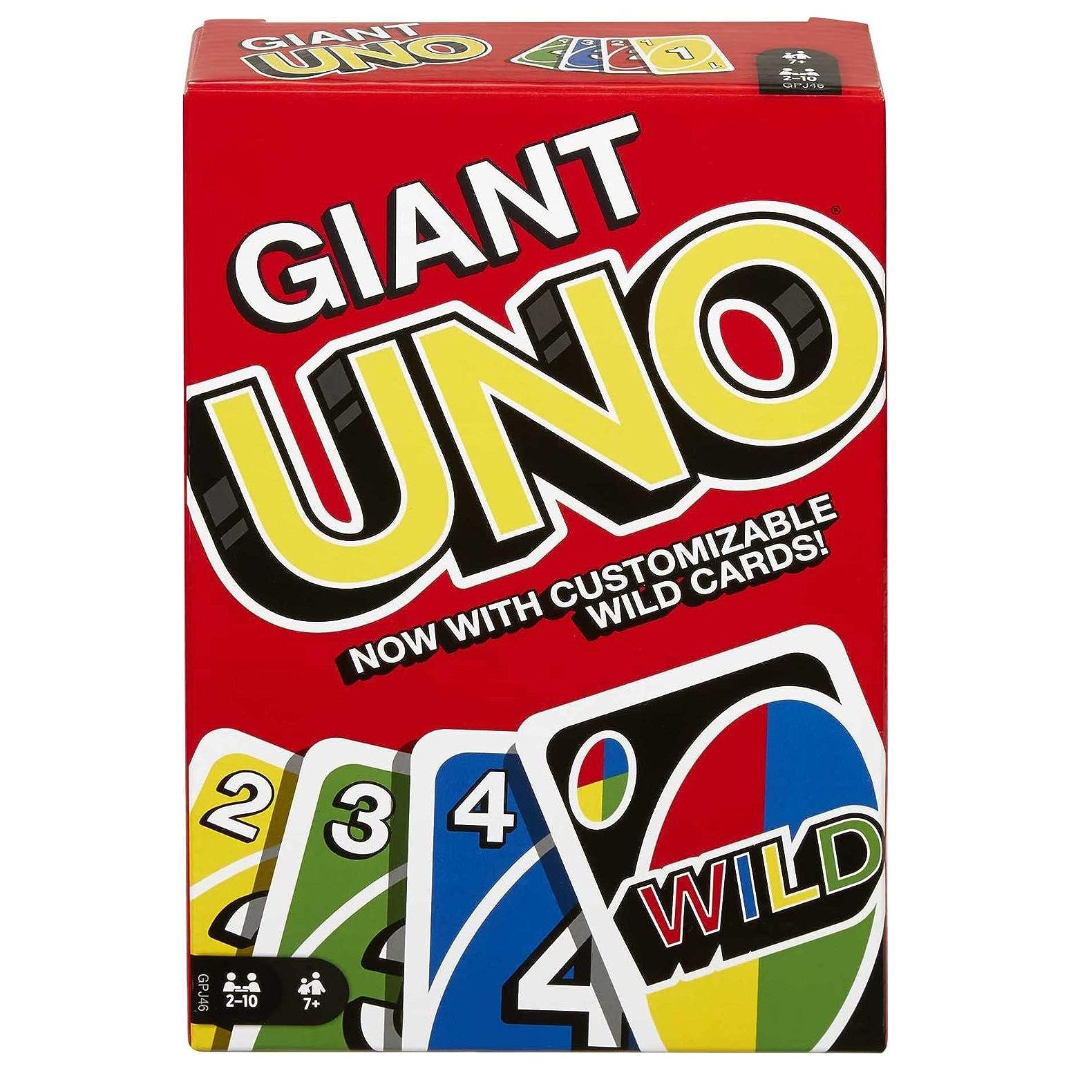 Mattel® Spiel UNO Giant Kartenspiel, Gesellschaftsspiel, mit Spielkarten im XXL Format
