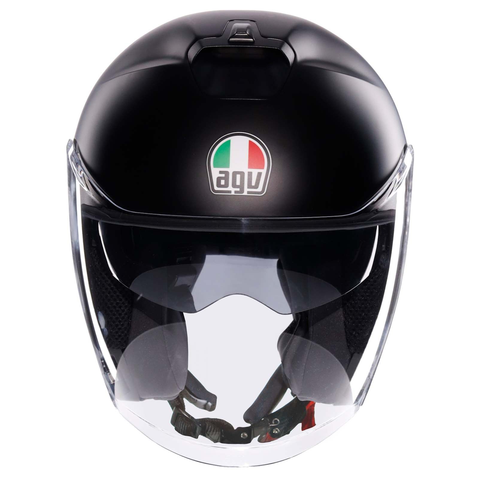 AGV Motorradhelm AGV Irides Jethelm mono matt-schwarz (1er Set)