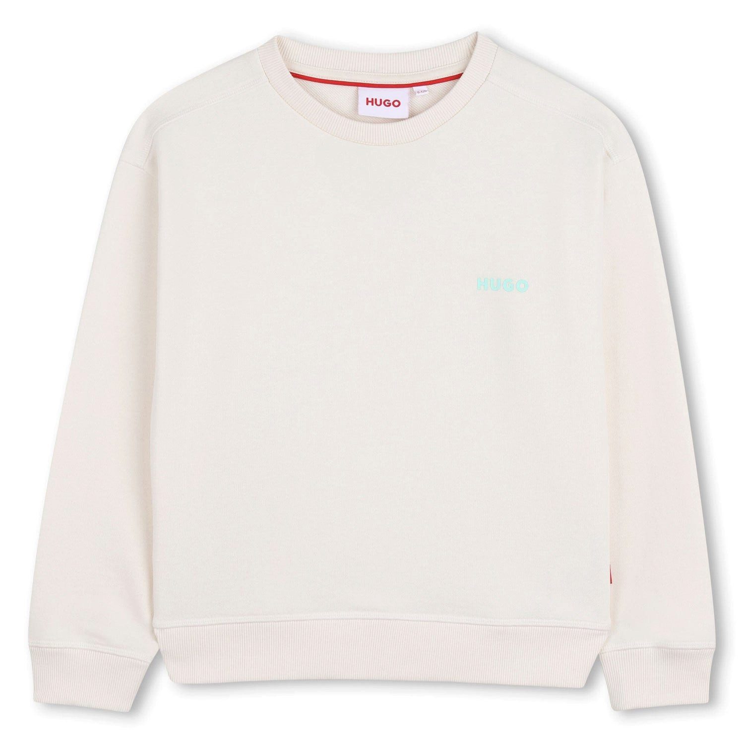 HUGO Sweatshirt HUGO Kids – Fleece-Sweatshirt „Ecru“