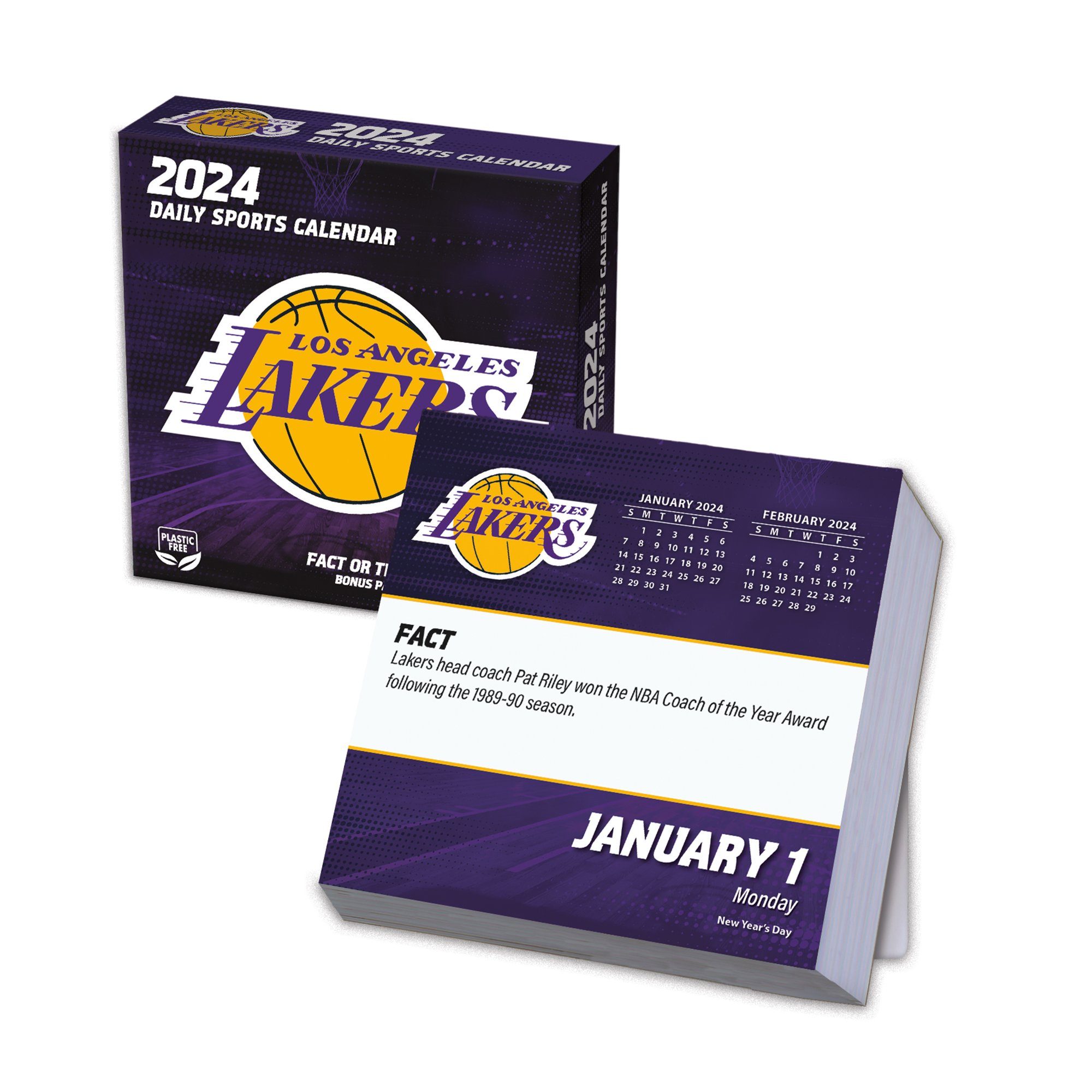 Turner Tischkalender Los Angeles Lakers - NBA - Tages-Abreißkalender 2024