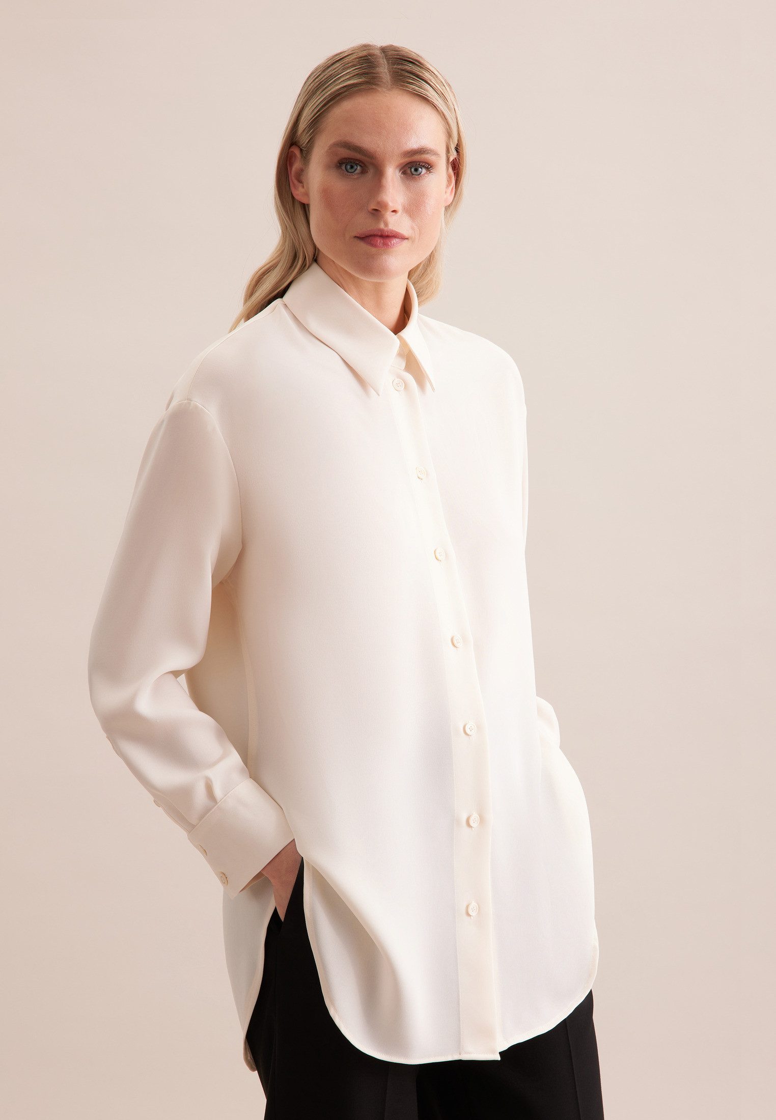 seidensticker Longbluse 1/1 Kragen Uni günstig online kaufen