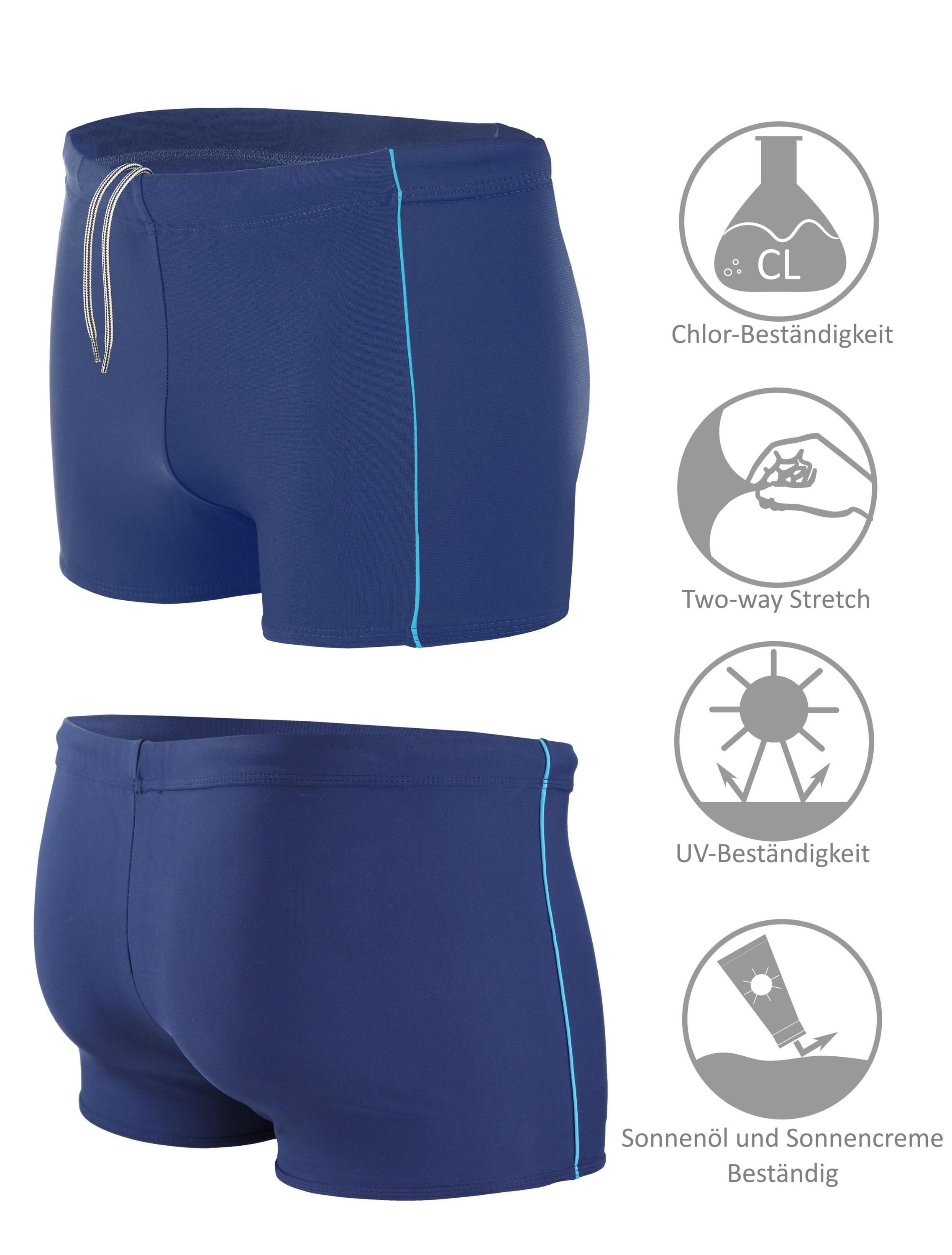 Aquarti Badehose Aquarti Herren Badehose Kurz mit Kontrastpaspel – Bild 4 von 5