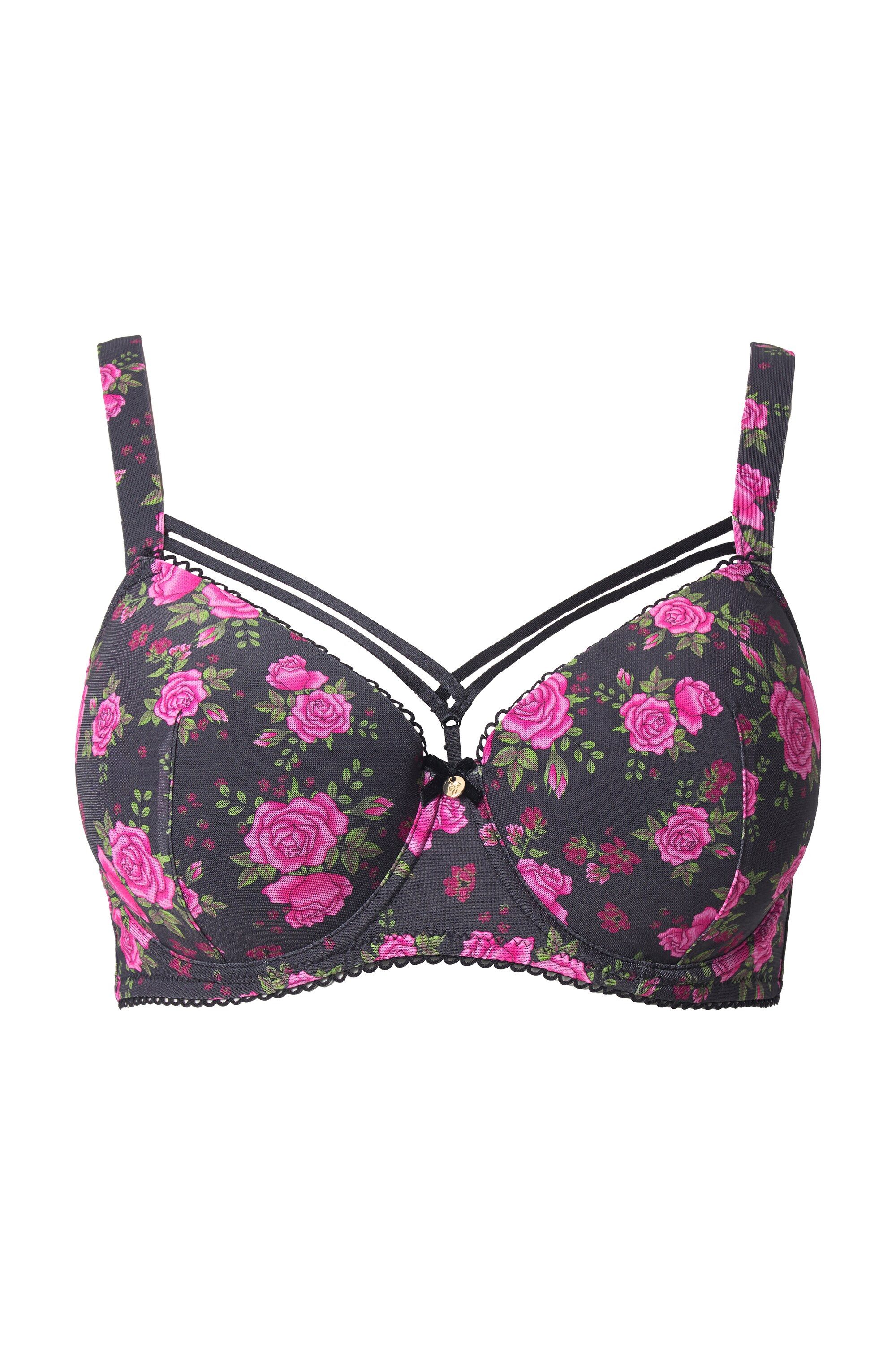 Bügel-BH TruYou Bügel-BH Softcups Rosen Zierbänder