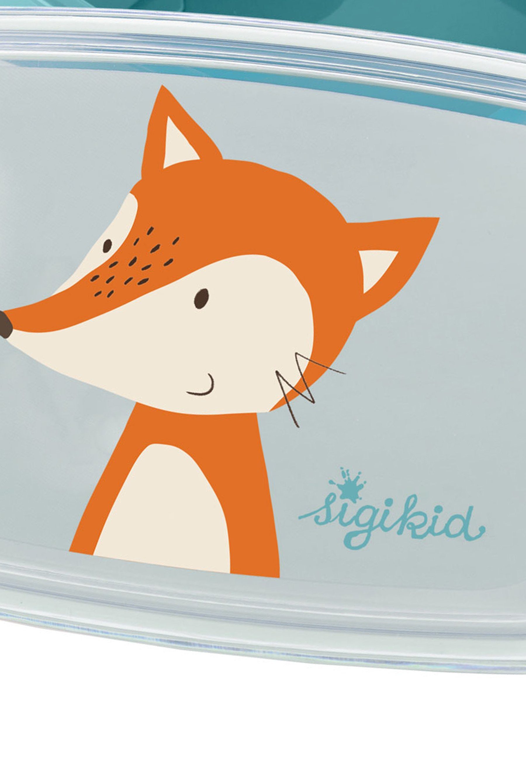 Sigikid Lunchbox Brotzeit Snackdose Fuchs für Kinder Unisex, Box 100% PP, Deckel 100% PS, Griffe 100% ABS, (1-tlg)