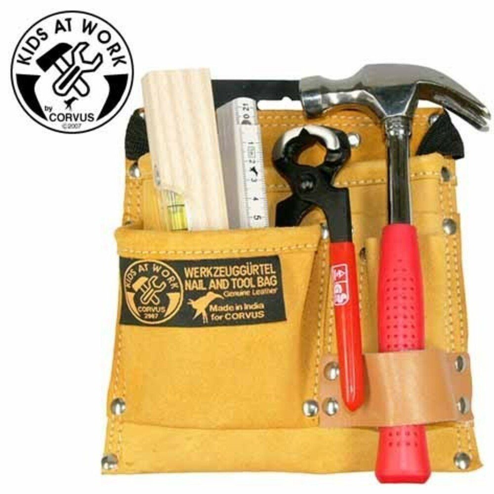 Corvus Kinder-Werkzeug-Set Werkzeugset im Gürtel 6-teilig