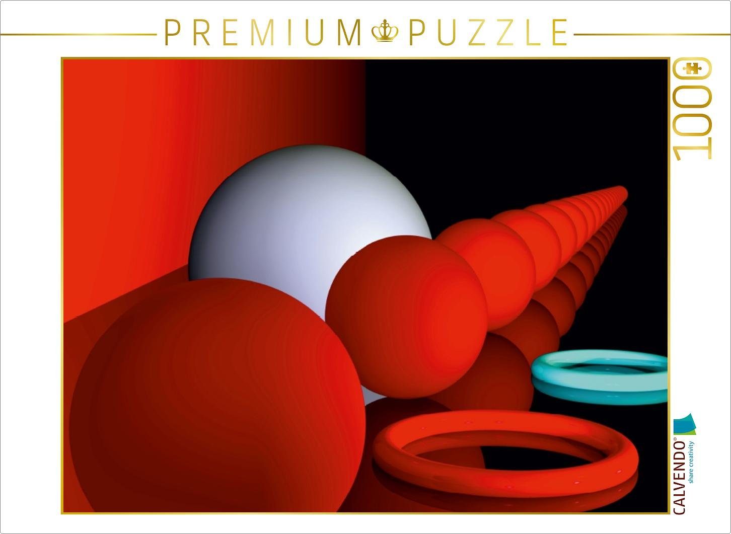 CALVENDO Puzzle CALVENDO Puzzle 3D - 3 Farben 1000 Teile Lege-Größe 64 x 48 cm Foto-Puzzle Bild von Issa Bild, 1000 Puzzleteile