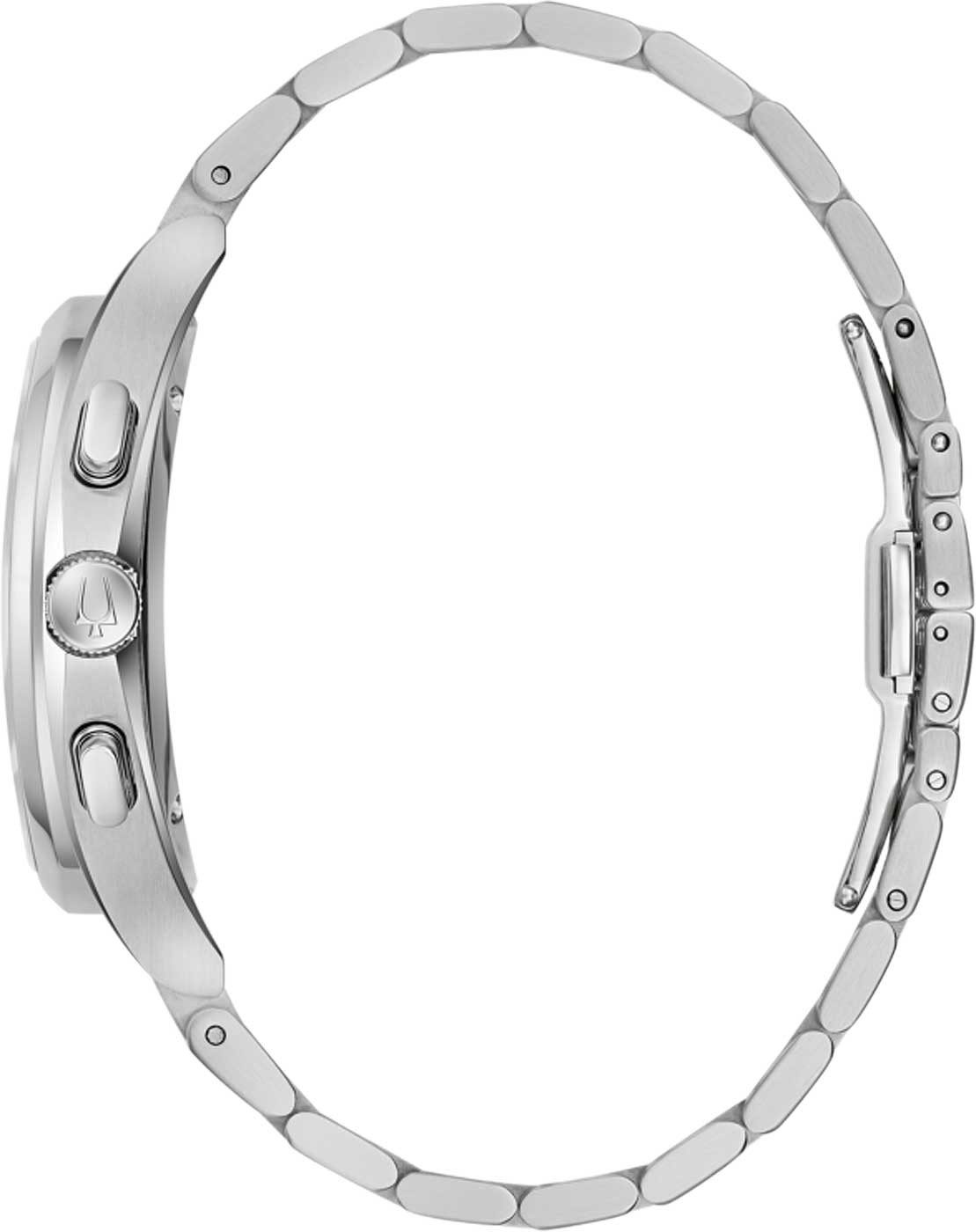 Bulova Quarzuhr Herrenuhr mit gewölbtem Uhrwerk - Bulova Modell: 96A301