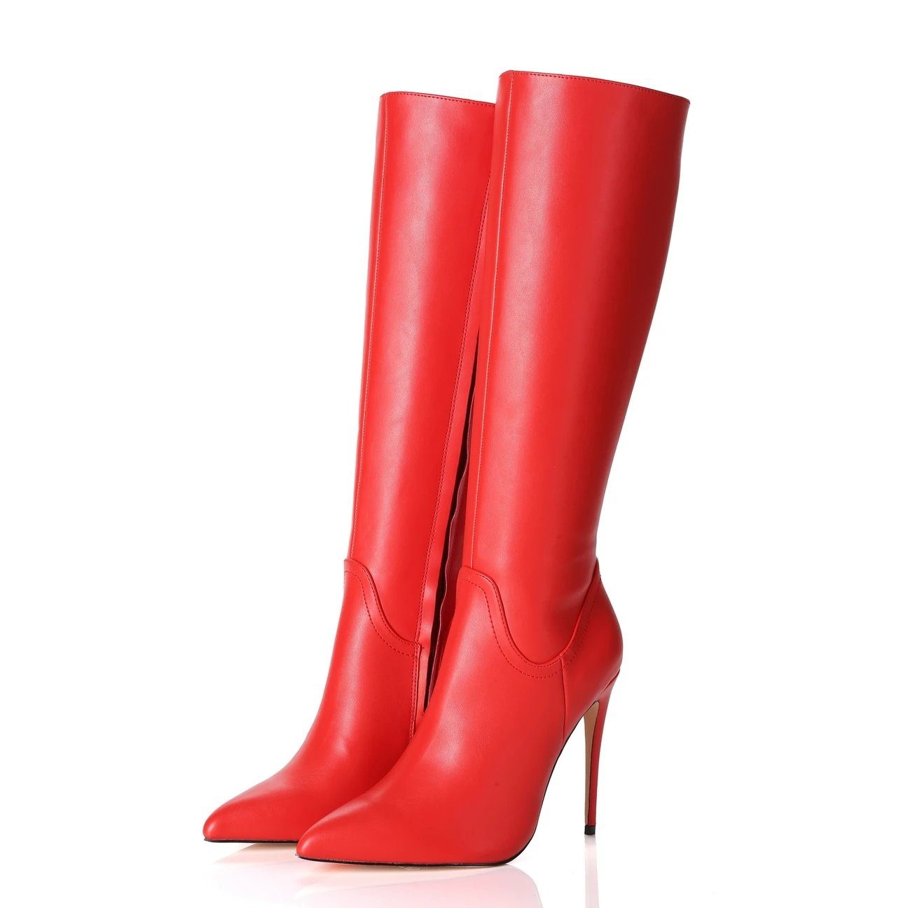 Red Rot Giaro Mila Matte Vegan Stiefel Giaro High-Heel-Stiefel