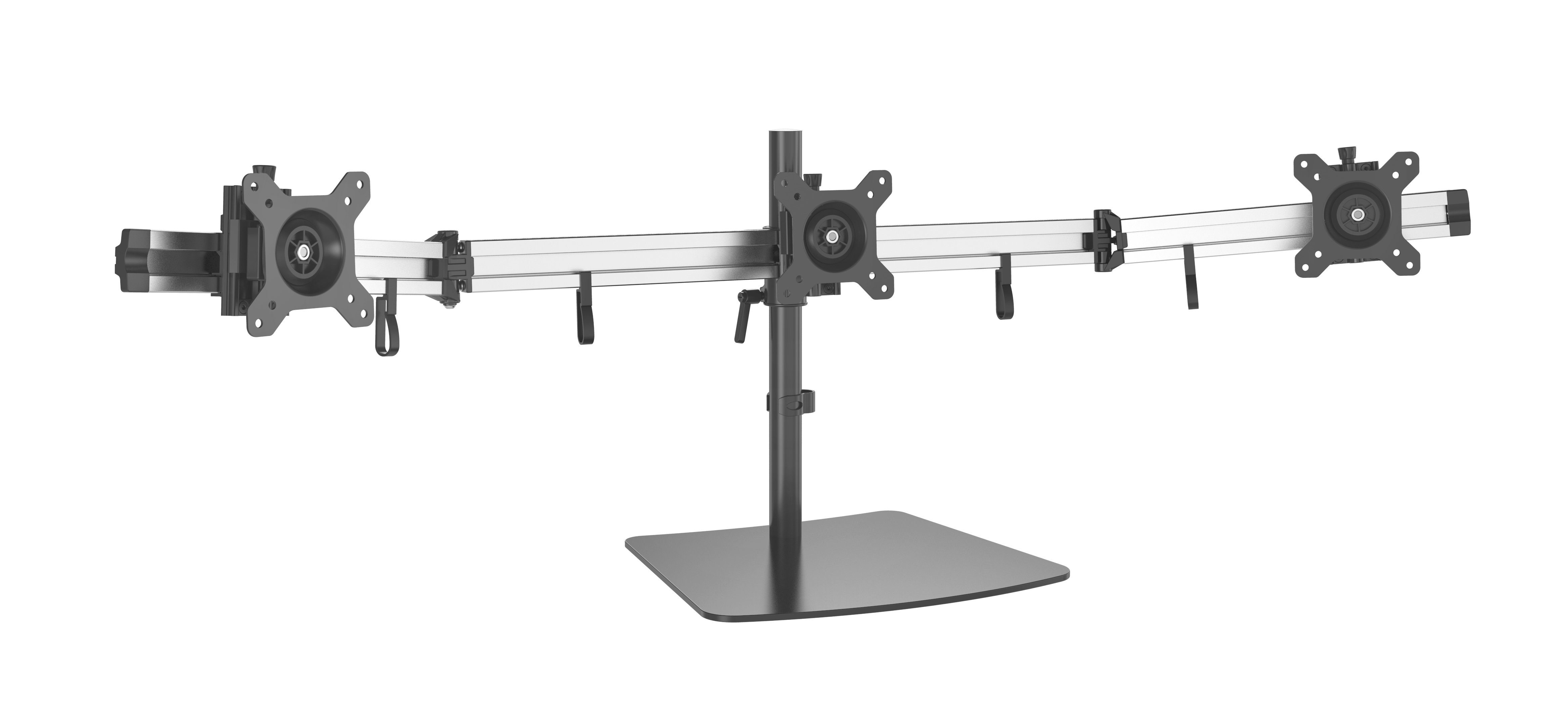 HFTEK Monitor-Halterung, (3-Fach-Monitor Tischhalterung für 3 Bildschirme von 15 – 27 Zoll)