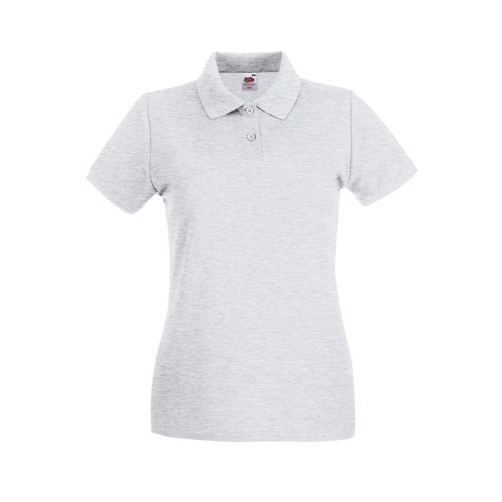 Fruit of the Loom Poloshirt Damen Polohemd Kurzarm Lady-Fit aus Baumwolle