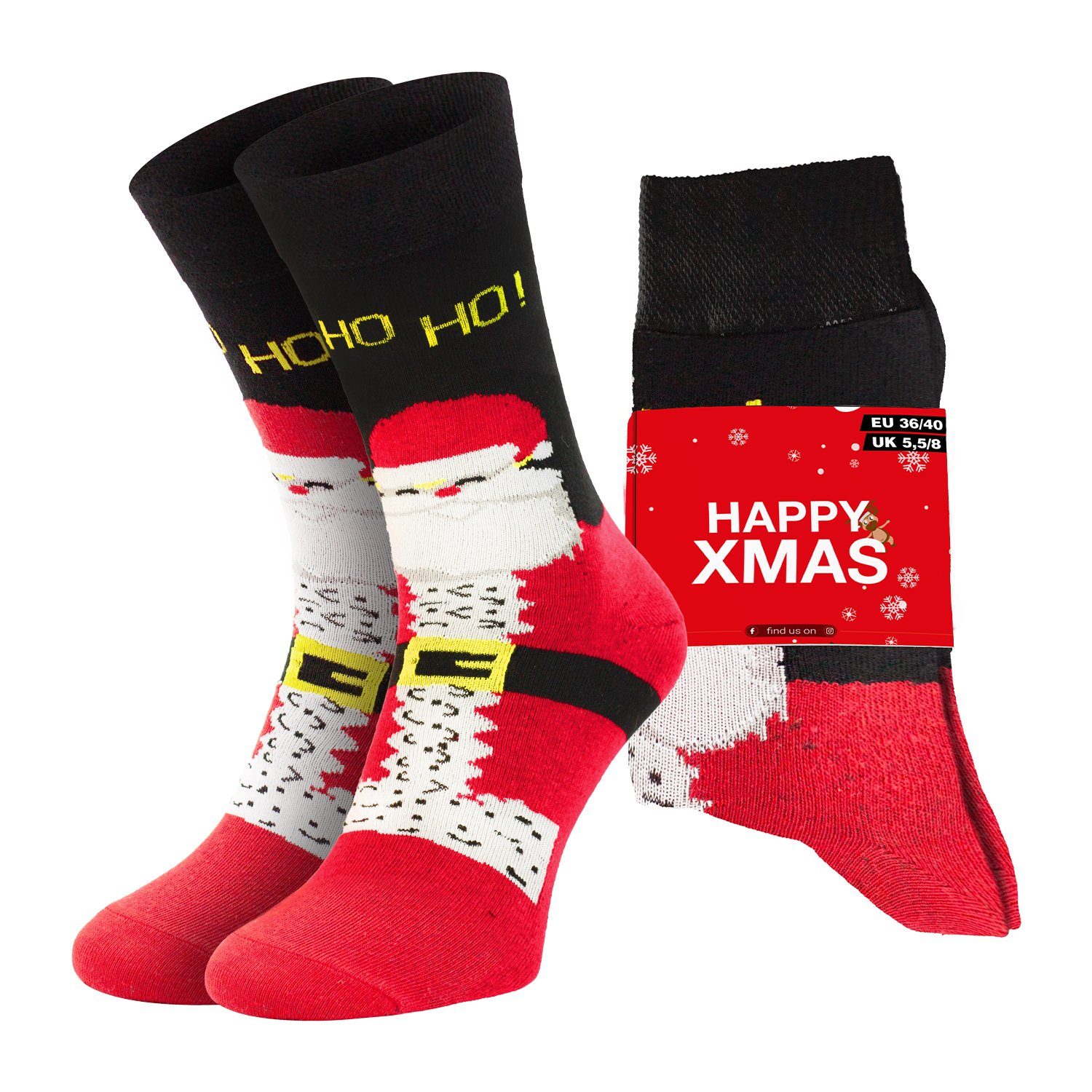 Chili Lifestyle Freizeitsocken XMAS Lustige Socken mit Spruch Banderole als günstig online kaufen