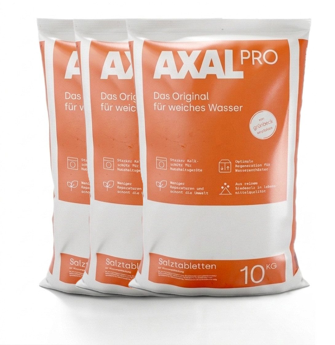 K+S Minerals+Agriculture GmbH AXAL PRO Salztabletten 3x 10 kg – Hochreines Siede- & Regeneriersalz Regeneriersalz