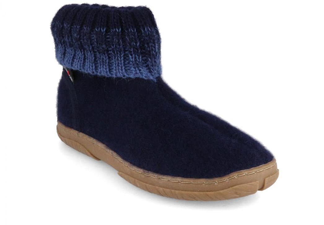 Kinder Hüttenschuhe Yuki, mittelblau, jungen, winter Hausschuh