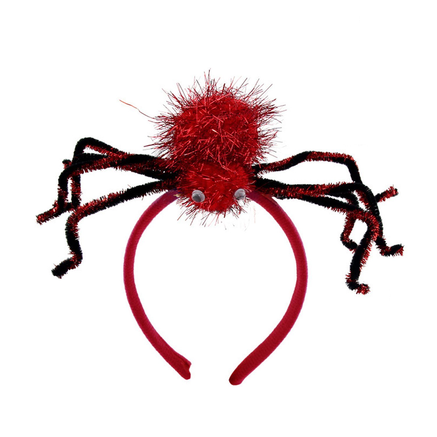 MAGICSHE Haargummi Haarschmuck Spinne-Kopfbedeckungen, Rollenspiel (Spinnenbeine) rot