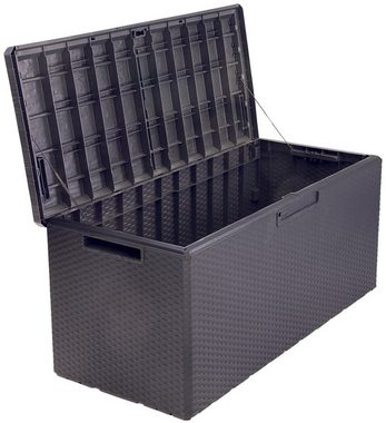 ONDIS24 Kissenbox Portofino, Kissenbox mit Sitzfunktion, 350 Liter, UV-beständig