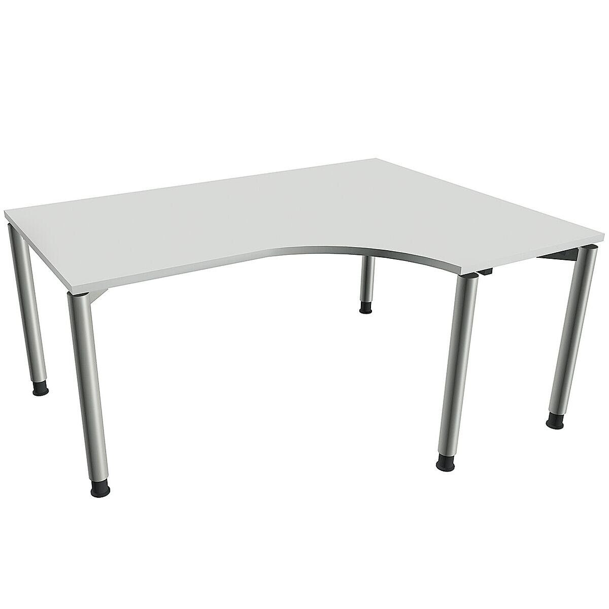 FMBUEROMOEBEL Eckschreibtisch Oldenburg, Winkel rechts, manuell höhenverstellbar