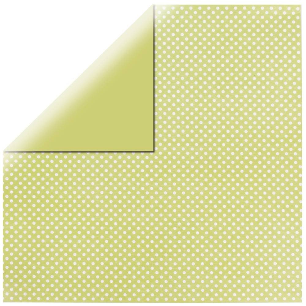 Papier Bastelkartonpapier Scrap-Booking Rayher Gl.Dots lindgrün