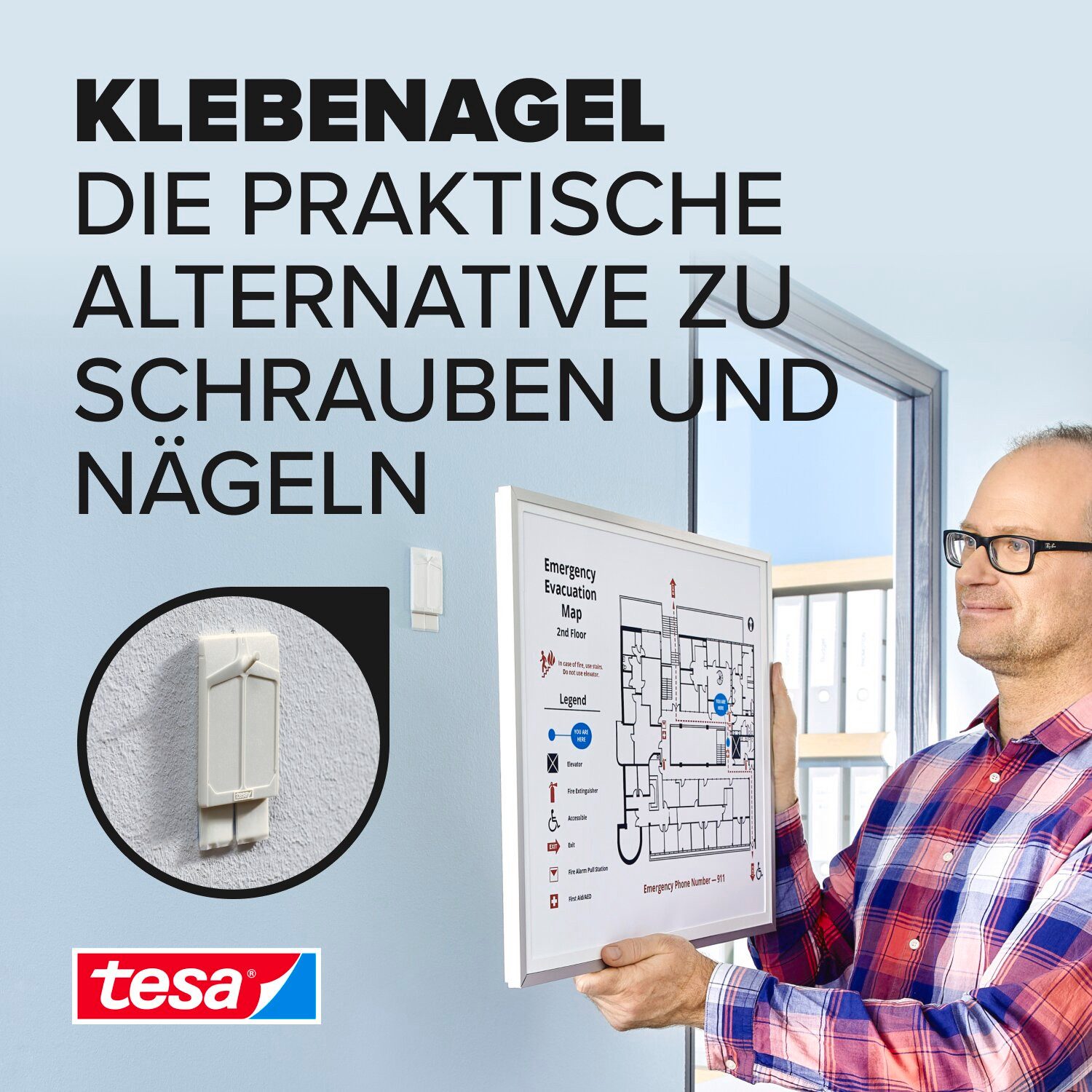 tesa Klebehaken tesa 77776 Klebenagel Weiß günstig online kaufen