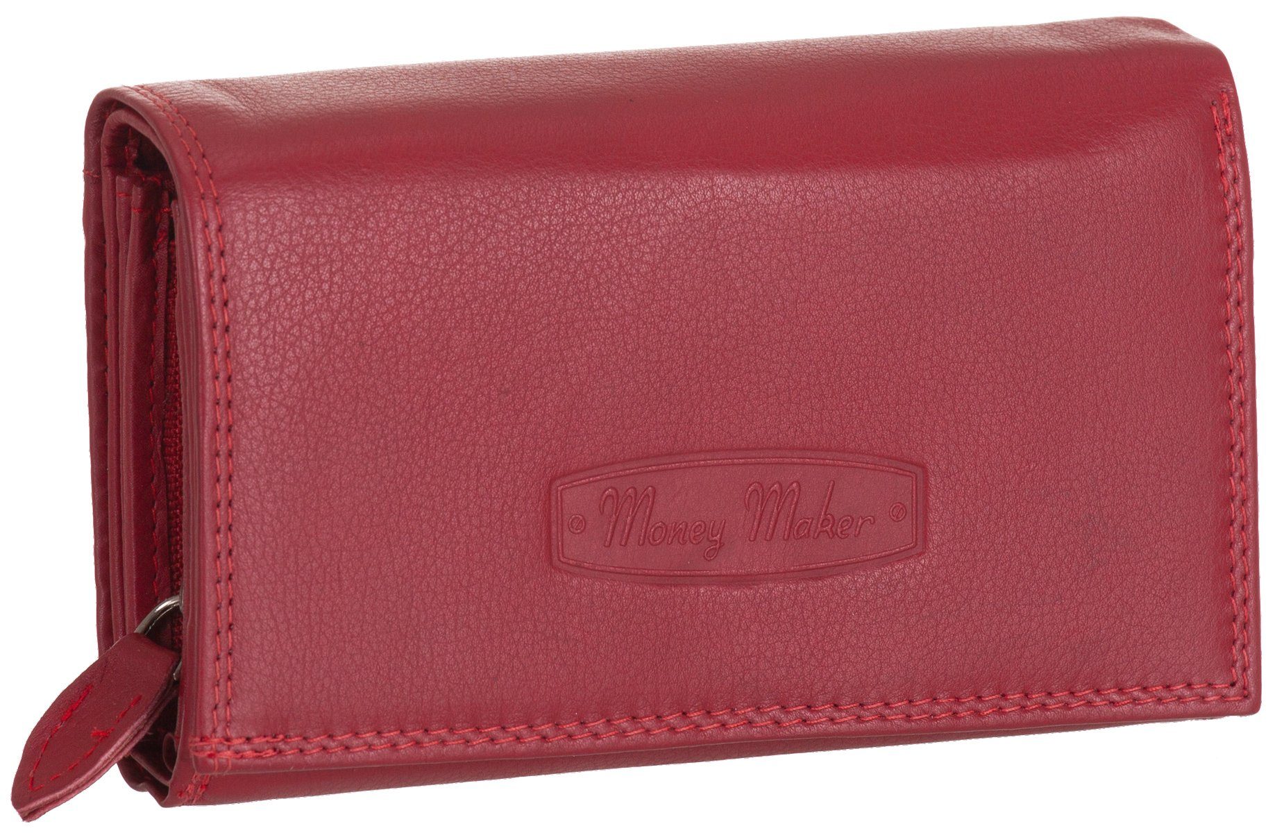 Money Maker Geldbörse, Damen Geldbörse Echt-Leder RFID 18 Karten Portemonna günstig online kaufen