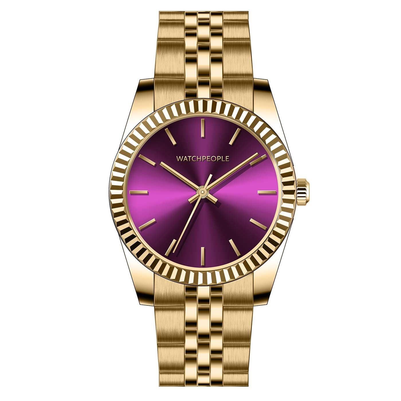 Watchpeople Quarzuhr BS Grace WP BSL039-01, flach, schlicht, bunt