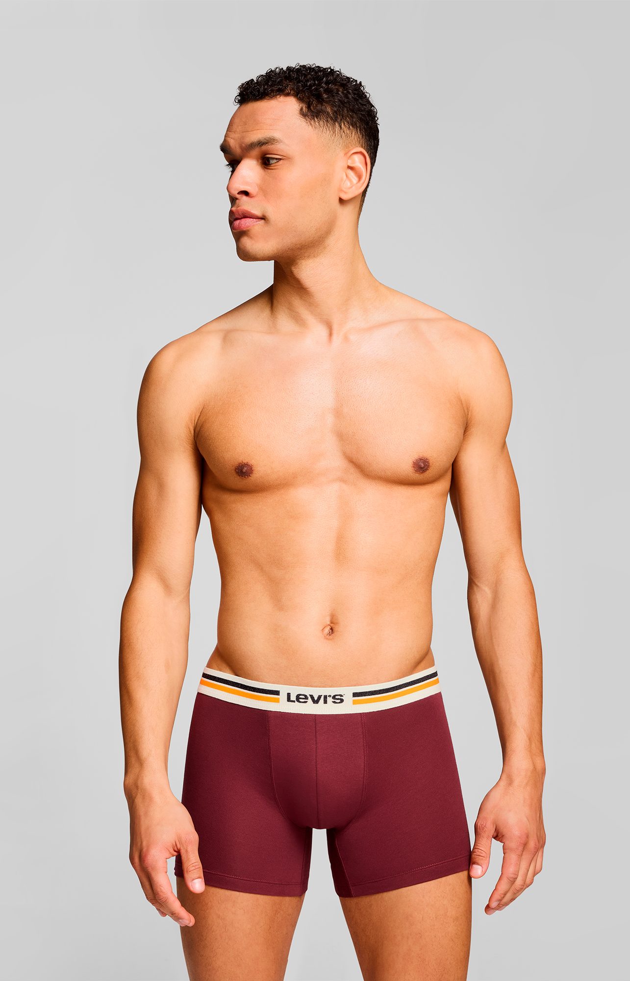 Levi's® Boxershorts LEVIS MEN PL SPW LOGO BOXER BRIEF ORG 2P (2er Pack) mit breitem Logobund