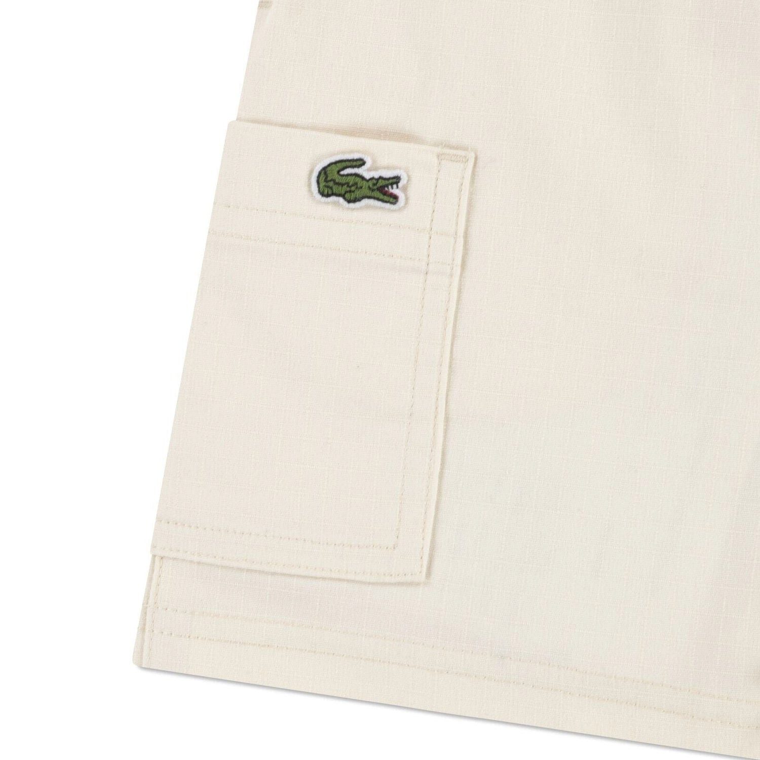 Lacoste Shorts Lacoste Kinder Shorts Ripstop hellbeige Krokodil