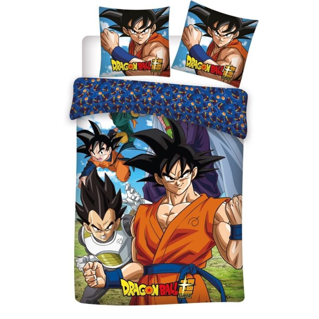 Bettwäsche DRAGON BALL - Bettgarnitur 140x200cm - 100% Baumwolle Постільна білизна, Dragon Ball, 3 teilig