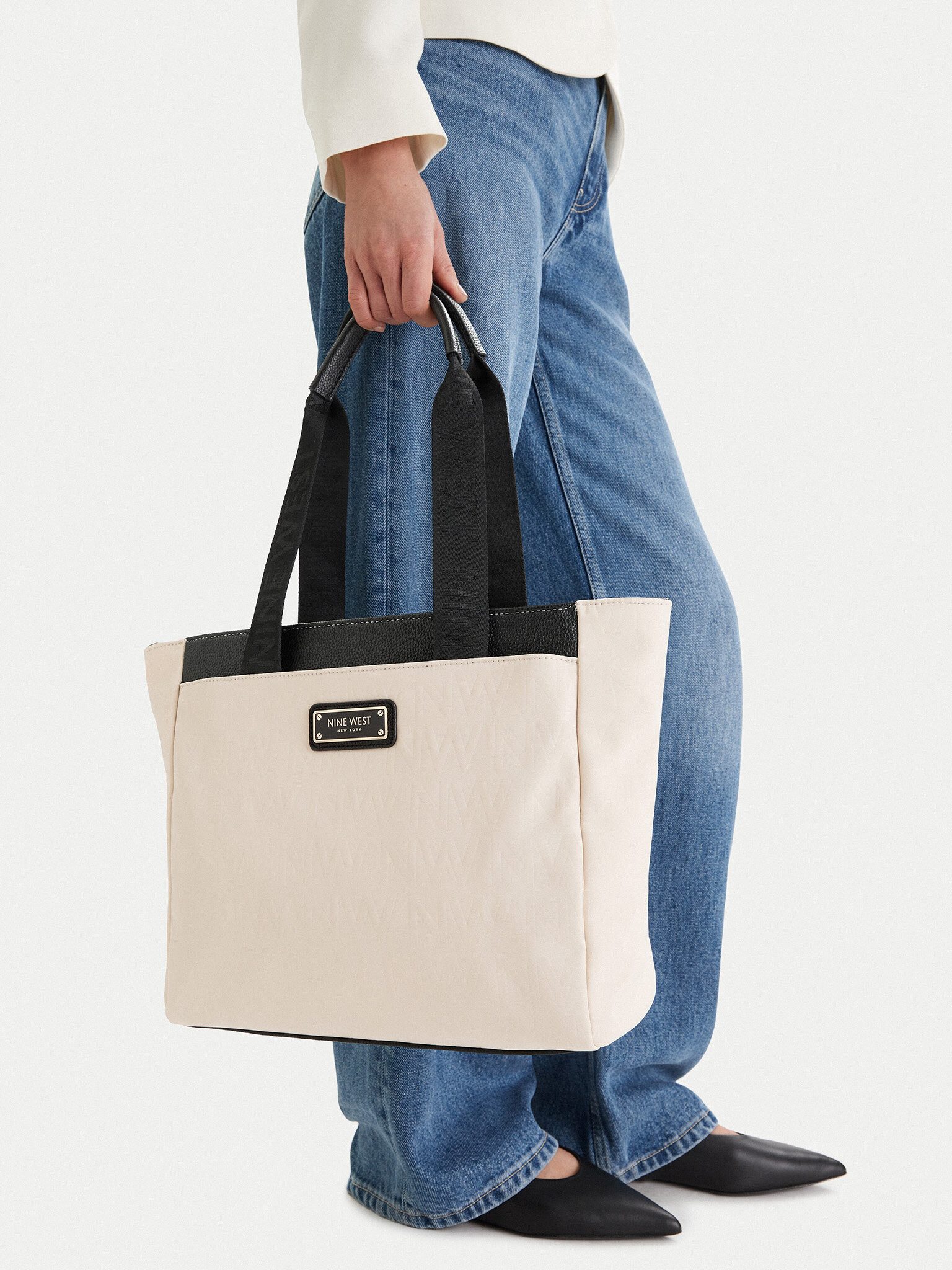 Nine West Handtasche Nine West Damenhandtasche Écru NINE WEST-CEO-BRIELLE-LA374-4705 Ivory