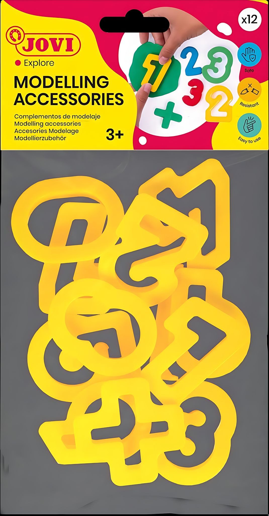 Jovi Modellierwerkzeug Ausstechformen Zahlen Beutel mit 12 Stück