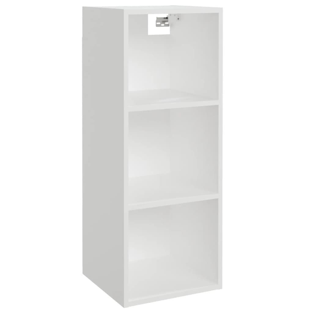 vidaXL Regal Wandschrank Weiß 34,5x32,5x90 1-tlg. cm Holzwerkstoff