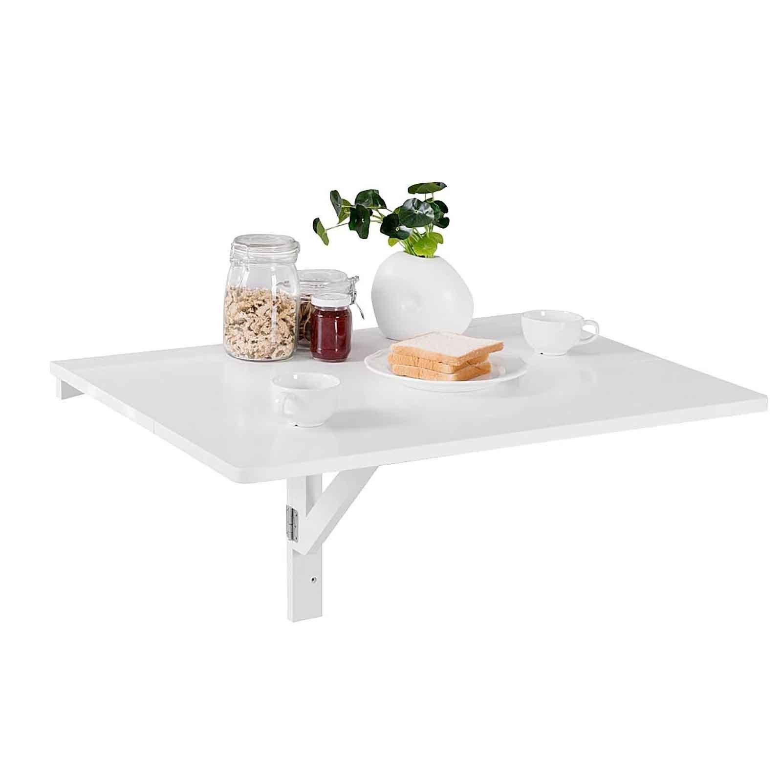 KOMFOTTEU Klapptisch Wandtisch, Hängetisch, 80 x 60 x 45 cm